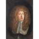 Painter 17th/18th century, "Portrait of a gentleman with reddish-brown curly wig and white lace collar", - photo 1