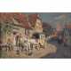 VELTEN, WILHELM (1847-1929), "Stagecoach in front of the inn", - Foto 1