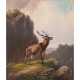 VOLTZ, Ludwig, ATTRIBUIERT (1825-1911), "Stag in the mountains", - фото 1