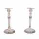 GERMAN Pair of candlesticks, 925 silver, 20th c., - фото 1
