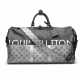 A ECLIPSE SPLIT MONOGRAM KEEPALL BANDOULIÈRE 50 WITH SILVER HARDWARE - фото 1