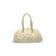 A LIMITED EDITION CREAM MONOGRAM QUILTED MINK CABOCHONS DEMI LUNE BAG WITH GOLD HARDWARE BY MARC JACOBS - фото 1