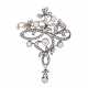 Art Nouveau exquisite pendant/brooch with diamonds - фото 1