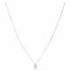 Chain and pendant with diamond drop 1.98 ct, - фото 1