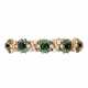 Bracelet with green tourmalines and diamonds - фото 1