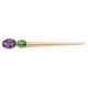 JACOBI Bar Brooch with Amethyst and Highly Fine Tourmaline - Foto 1