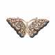 Zitterbrosche "Schmetterling" mit zahlreichen Diamanten - фото 1