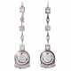 Earrings with old-cut diamonds together ca. 1,5 ct, - фото 1