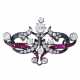 Brooch with central old cut diamond ca. 0,60 ct, - Foto 1