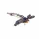 Art Nouveau brooch "Dragonfly - photo 1