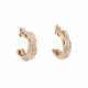 CARTIER hoops set with diamonds total approx. 0.50 ct, - фото 1