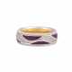 WELLENDORFF Twist ring "Purple Kiss" with diamonds total ca. 0,36 ct, - Foto 1