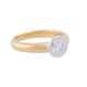 Solitaire ring with diamond of approx. 1.14 ct, - Foto 1