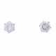 Pair of stud earrings with diamonds, - Foto 1