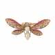 Art Nouveau brooch "Butterfly - photo 1