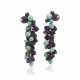 NO RESERVE - CARTIER AMETHYST, TURQUOISE AND DIAMOND EARRINGS - photo 1
