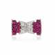 NO RESERVE - RUBY AND DIAMOND BROOCH - Foto 1