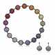 MULTI-GEM NECKLACE AND EARRINGS SET - фото 1