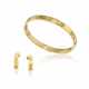 NO RESERVE - CARTIER 'LOVE' BANGLE AND EARRING SET - photo 1