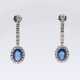 Sapphire Diamond Earrings - Foto 1