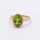 Peridot Diamond Ring - фото 1