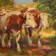 Welmann: Zwei buntgefleckte Kühe. - photo 1