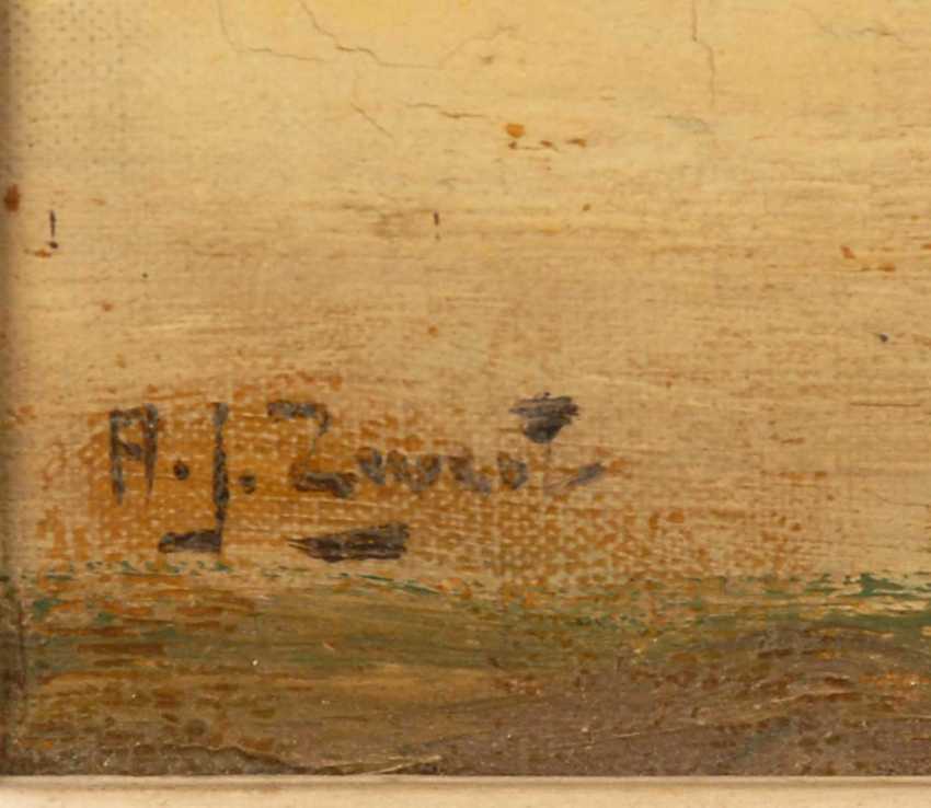 Olgemalde Sign Adrianus Johannes Zwart Bauerndiele Eur 180 00