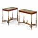 A MATCHED PAIR OF FRENCH ORMOLU-MOUNTED MAHOGANY BIJOUTERIE-TABLES - photo 1