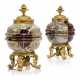 A PAIR OF FRENCH ORMOLU-MOUNTED BRULE PARFUMS - фото 1