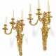A PAIR OF FRENCH ORMOLU THREE-BRANCH WALL-LIGHTS - photo 1