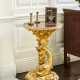 AN ITALIAN GILTWOOD, SICILIAN JASPER, PORPHYRY AND GIALLO MARBLE SIDE TABLE - Foto 1