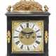 A WILLIAM AND MARY EBONISED AND GILT-BRASS QUARTER-REPEATING TABLE CLOCK - фото 1