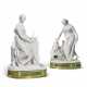 A PAIR OF PARIS (DIHL ET GUERHARD) BISCUIT PORCELAIN FIGURES OF JUSTICE AND PEACE ON ORMOLU-MOUNTED GREEN-GLAZED BASES - Foto 1