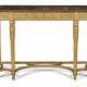 A GEORGE III GILTWOOD AND GILT-COMPOSITION SIDE TABLE - photo 1