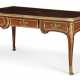 A FRENCH ORMOLU-MOUNTED TULIPWOOD AND PARQUETRY BUREAU PLAT - фото 1
