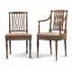A MATCHED SET OF TEN GEORGE III MAHOGANY DINING-CHAIRS - Foto 1