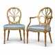 A SET OF EIGHT GEORGE III GILTWOOD DINING-CHAIRS - Foto 1