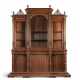 A LARGE FRENCH ORMOLU AND MARBLE-MOUNTED MAHOGANY BOOKCASE - фото 1