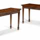 A PAIR OF GEORGE III MAHOGANY SIDE TABLES - Foto 1
