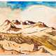 Karl Schmidt-Rottluff (1884 - 1976) Landscape (Dunes ?) Watercolor - photo 1