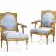A PAIR OF AUSTRIAN GILTWOOD AND GILT-COMPOSITION ARMCHAIRS - photo 1