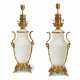 A PAIR OF FRENCH 'JAPONISME' ORMOLU-MOUNTED CRACKLE-GLAZED CELADON VASES MOUNTS AS LAMPS - фото 1