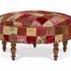 A PATCHWORK UPHOLSTERED OTTOMAN - photo 1