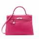 A LIMITED EDITION ROSE TYRIEN & RUBIS EPSOM LEATHER CANDY RETOURNÉ KELLY 35 WITH PALLADIUM HARDWARE - фото 1