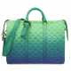 A GREEN & BLUE MONOGRAM ILLUSION TAURILLON LEATHER KEEPALL TOTE WITH SILVER HARDWARE, BY VIRGIL ABLOH - Foto 1