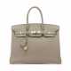 A TAUPE CLÉMENCE LEATHER BIRKIN 35 WITH GOLD HARDWARE - Foto 1