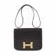 A MARRON FONCÉ CALF BOX LEATHER CONSTANCE 23 WITH GOLD HARDWARE - фото 1