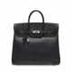 A BLACK CHAMONIX LEATHER HAC BIRKIN 32 WITH PALLADIUM HARDWARE - Foto 1