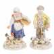 MEISSEN 2 figures 'hen-maid' and 'goose-herd', 1st choice, 19th/20th c. - Foto 1