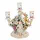 MEISSEN 3-flame candlestick with cupids, 1st choice, after 1850/60 - фото 1
